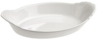 GRATINSCHUESSEL, OVAL, MIT GRIFFEN Weiss 20 cl