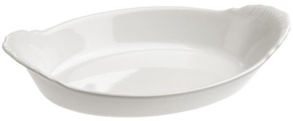 GRATINSCHUESSEL, OVAL, MIT GRIFFEN Weiss 40 cl