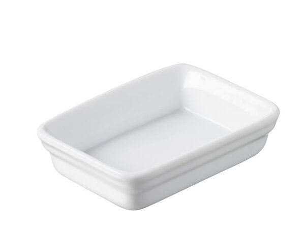 MINIATUR AUFLAUFFORM, RECHTECKIG Weiss REVOL