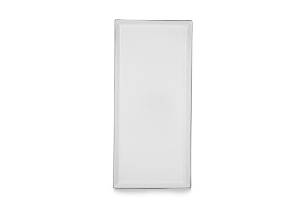 EQUINOXE RECHTECKIGE PLATTE/RECHTECKIGER TELLER 32,5 cm Weiss Kumulus