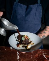 EQUINOXE BUFFETSCHALE, GROSS 33,5 cm Kumuluswolke weiss