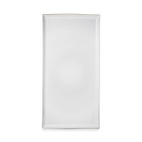 EQUINOXE RECHTECKIGE SERVIERPLATTE 55,5 cm Kumuluswolke weiss