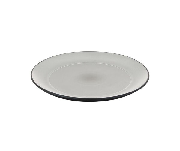 EQUINOXE FLACHER TELLER FÜR DIM SUM 22 CM Pfeffer