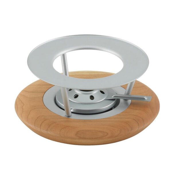 Rechaud Kirschholz mit Silberbrenner