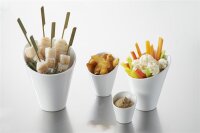 POMMESTÜTE  KEGEL MINI 6 cm Weiss