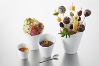 POMMESTÜTE  KEGEL MINI 6 cm Weiss