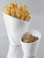 POMMESTÜTE  KEGEL MINI 6 cm Weiss