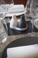 SALZ & PFEFFER AUF TABLETT 3 teilig Weiss + Matt...