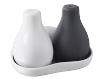 SALZ & PFEFFER AUF TABLETT 3 teilig Weiss + Matt schiefer styl