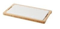 HOLZTABLETT 34 x 19,5 cm FÜR  STEAKTELLER 30 x 16 cm Bambus