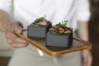 HOLZTABLETT 34 x 19,5 cm FÜR  STEAKTELLER 30 x 16 cm Bambus