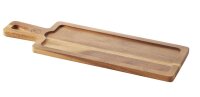HOLZTABLETT 43 x 14 cm, RECHTECKIG FÜR TELLER/...
