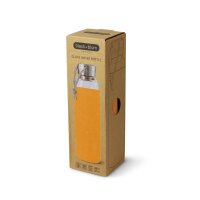 Wasserflasche 600 ml Glas Orange