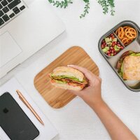 Sandwich Box 1250 ml Edelstahl Olive