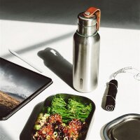 Wasserflasche 500 ml Isoliertes Edelstahl Olive