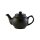 Teekanne 450 ml Steingut matt schwarz, für 2 Tassen