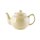 Teekanne 1100 ml Steingut klassisch creme, für 6 Tassen