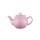 Teekanne 450 ml Steingut pastell pink, für 2 Tassen