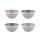 Mini-Vorbereitungsschalen Steingut  4 Stück