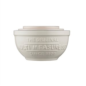 Messbecher-Set, 3 - tlg. aus Steingut