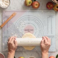 Teigrolle 3in1 Roller Shaker -  mit Mehlstreuer Steingut