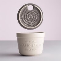 Knoblauchbehälter 2in1 mit Reibe aus Steingut