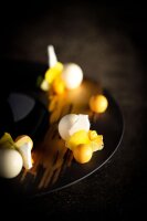 SPHERE KUGEL-TELLER Schwarz Real gold Tempo 1