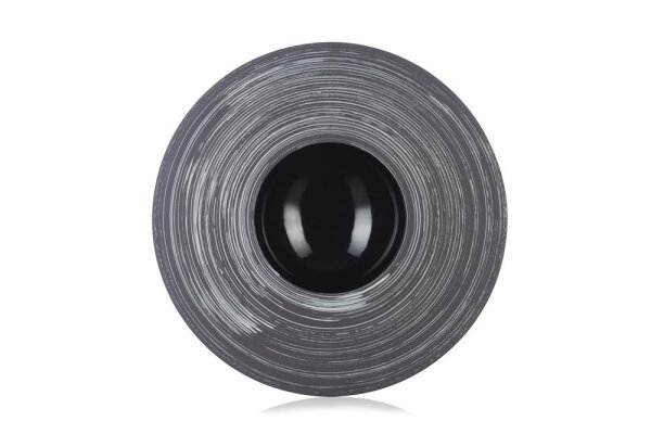 SPHERE KUGEL-TELLER Schwarz Silver Crescendo Ø 30,5 cm