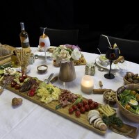 Schneidbrett/ Servierbrett NORDIC EICHE - XL 100 cm x 17 cm