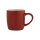 Tasse aus Steingut, dunkelrot, 330 ml