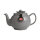 Teekanne, glänzend anthrazit, 6 Tassen