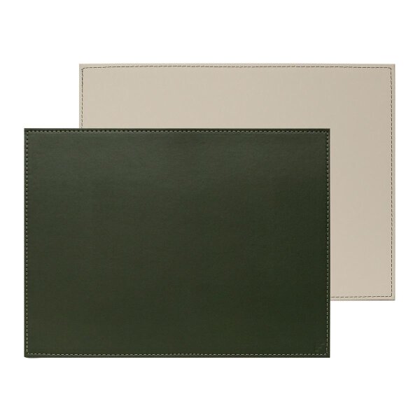 Platzset 40 x 30 cm Olive/Elfenbein