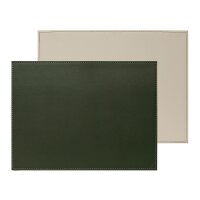 Platzset 40 x 30 cm Olive/Elfenbein