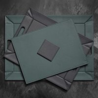 Platzset 40 x 30 cm Petrol/Anthrazit