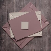 Untersetzer Altrosa/Stein, 4er Set