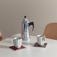 Untersetzer Burgund/Anthrazit, 4er Set