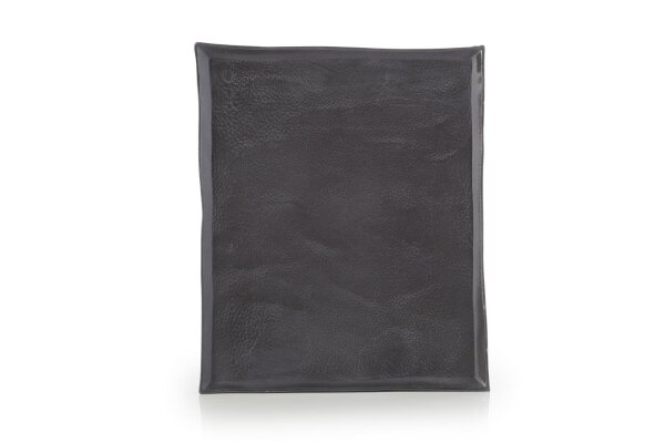 SOLSTICE RECHTECKIGER TELLER/ PLATTE/ SERVIERPLATTE REVOL 21CM Black Moon