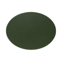 Platzset, Oval, Olivegrün/Elfenbein 45 x 34 cm