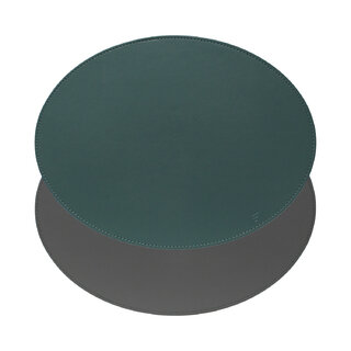 Platzset, Oval, Petrol/Anthrazit 45 x 34 cm