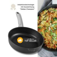 BAF GIGANT Newline Serie Schmorpfannen Ø 28 cm x 7.5 cm 3.2 l 	 Glas Deckel Ø 28 cm Griff abnehmbar