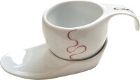 Espressotasse Vision 2tlg Loop red/white
