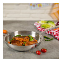 ALLROUND Bratpfanne Edelstahl unbeschichtet Ø 24...