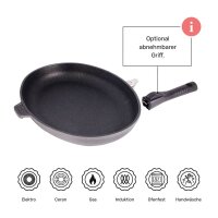 BAF Fischpfanne 38x28 cm Gigant Newline Induktion 38x28cm x 2.5cm 3.5l-Griff abnehmbar