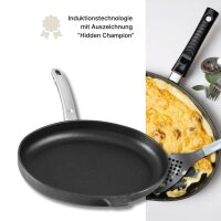 BAF Fischpfanne 38x28 cm Gigant Newline Induktion 38x28cm x 2.5cm 3.5l-Griff abnehmbar