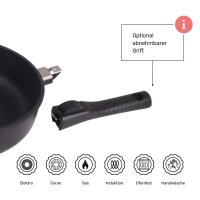 BAF Mehrzweckpfanne Gigant Newline 26cm x 4cm x 1,2 l-Ohne Deckel-Griff abnehmbar