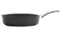 BAF Viereckgrillpfanne Gigant Newline Induktion 28 x 28 cm x 4.5 cm 2,2 l-Glas Deckel 28 x 28 cm-Griff abnehmbar