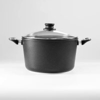 BAF Gemüsetopf/ Suppentopf Gigant Newline Ø 28 cm, 8,2 l inkl. Glasdeckel Induktion	 28cm x 17.0cm 8.2l