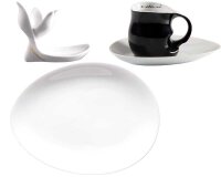 Luigi Colani Porzellan Frühstücksgedeck 4...