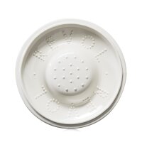 RUNDE OFENKASSEROLLE 19 CM MIT PORZELLANDECKEL Alabaster Weiss