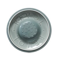 RUNDE OFENKASSEROLLE 22 CM MIT PORZELLANDECKEL Wolkengrau